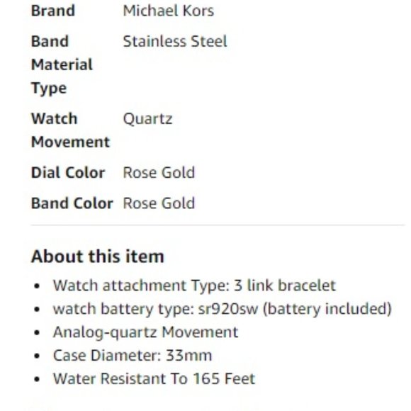 Michael Kors Rose Gold Watch MK3486 - Picture 2 of 7